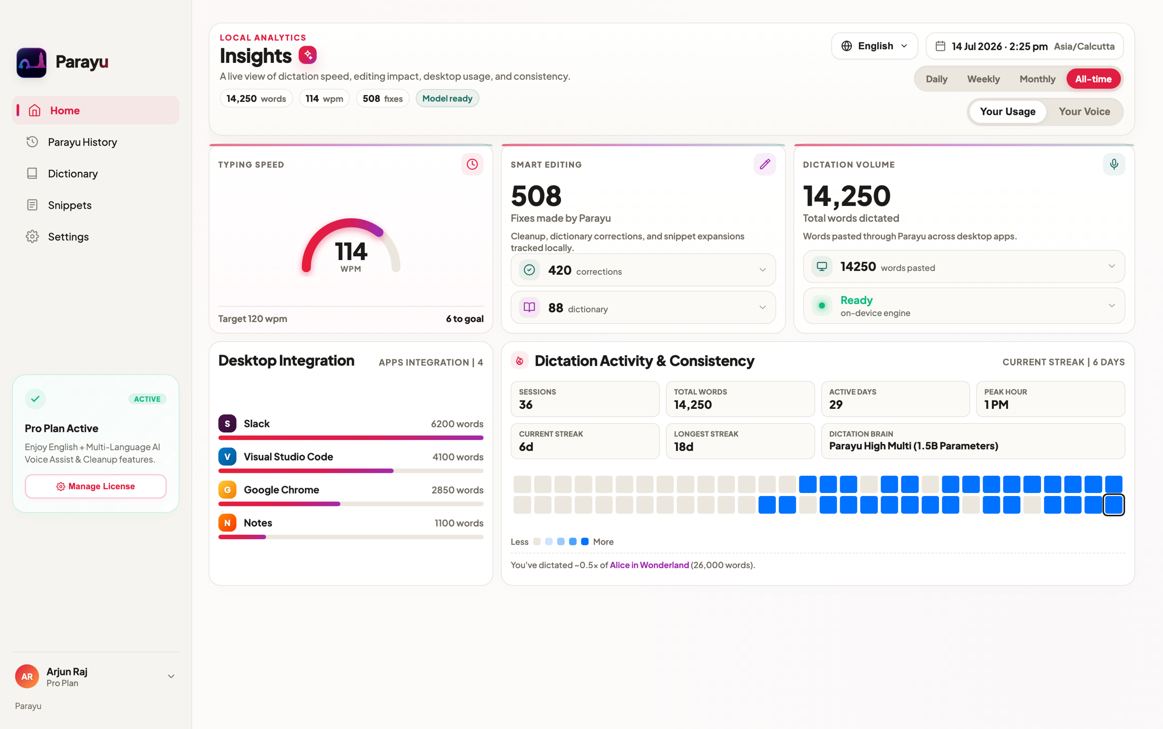 Home Dashboard